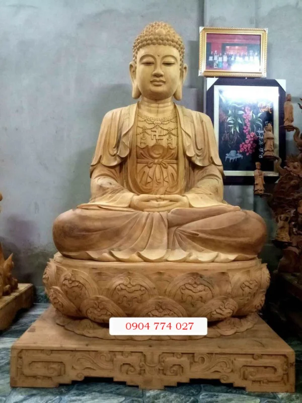 Cách bố trí bàn thờ phật tại gia chuẩn nhất 2 tượng adida