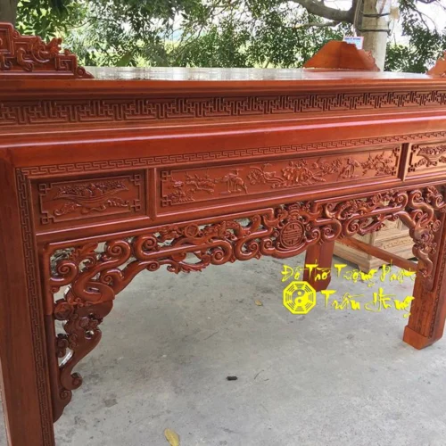 Mẫu Bàn Thờ Gỗ Hương Đẹp – Mẫu Thật Tại Xưởng Sơn Đồng 19 Bàn thờ Án Gian Gỗ Hương