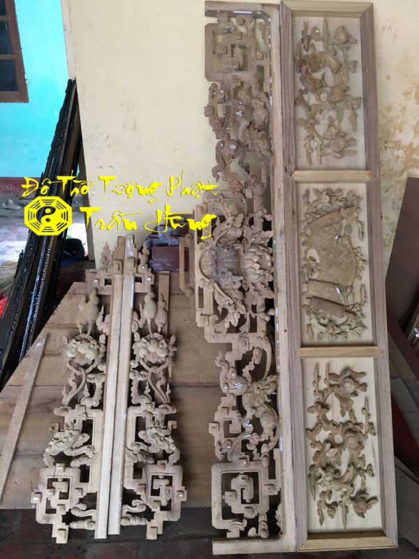 Cửa Võng Tứ Linh Hóa Bằng Gỗ – Làm Theo Kích Thước 7 Chi tiết hai đuôi cửa võng Tứ Linh Hóa