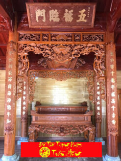 cửa võng gỗ gụ