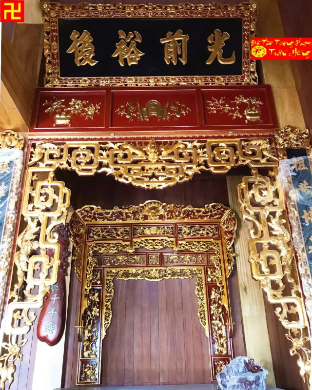 Cửa võng triện 4 cửa vọng triện đẹp