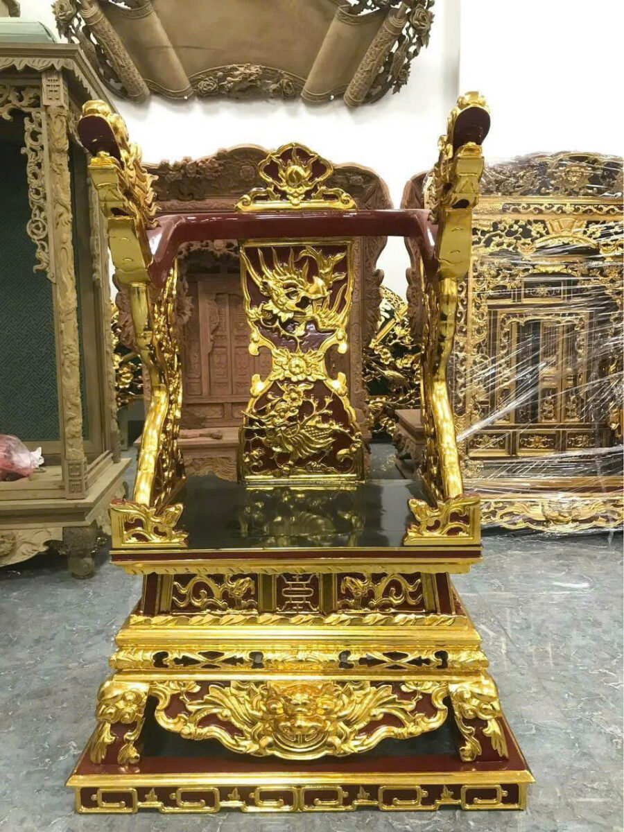 Mẫu ỷ thờ gia tiên đã hoàn thiện tại xưởng