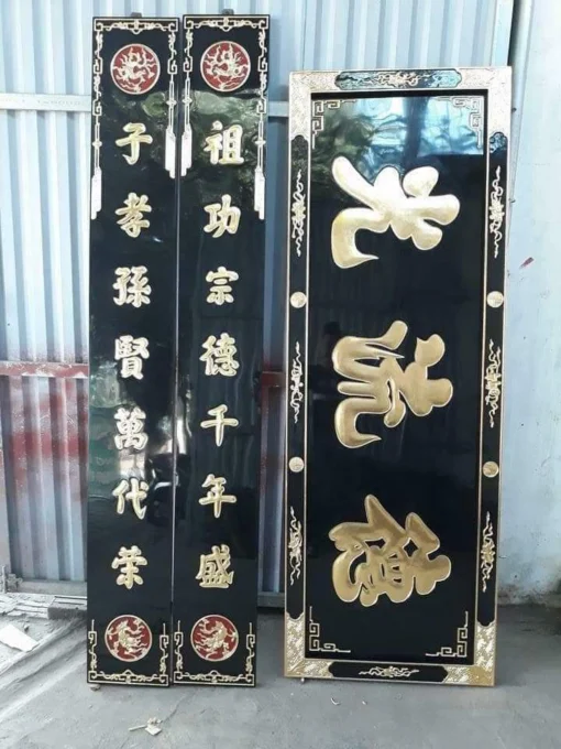 hoành phi câu đối bằng gỗ