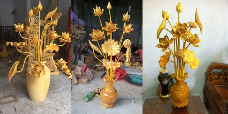 Ý nghĩa của hoa sen gỗ giả cổ là gì? 3 hoa sen gỗ giả cổ - 2