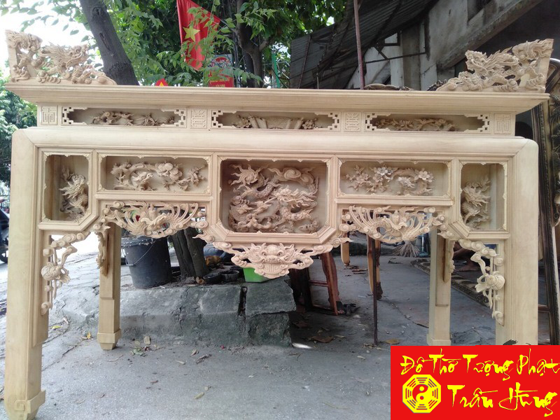 mẫu ô xa thờ đẹp gỗ mít