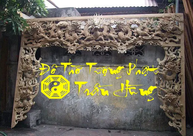 Cửa võng cửu long tranh châu