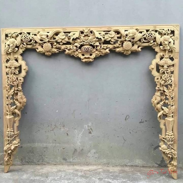 cửa võng gỗ gụ 11 Cửa võng ngũ phúc