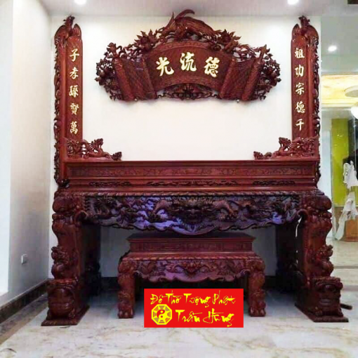 cuốn thư câu đối gỗ gụ