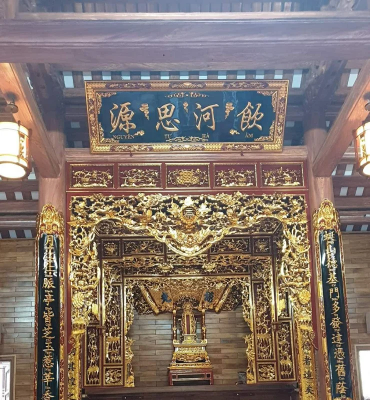 Bảng giá hoành phi câu đối gỗ mít đẹp chất lượng 5 HOÀNH PHI CÂU ĐỐI GỖ