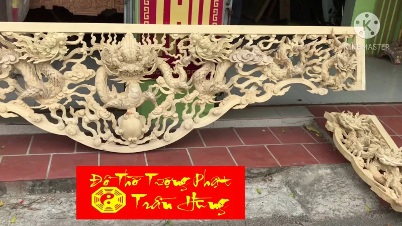 Cửa võng cửu long tranh châu