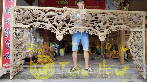 Cửa võng cửu long tranh châu
