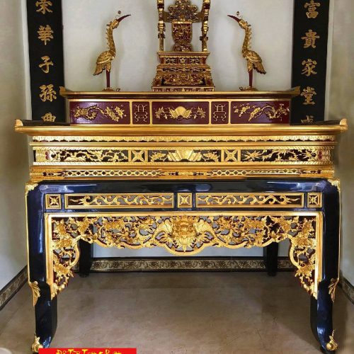 Mẫu sập thờ tam cấp đẹp - Sập thờ 3 tầng