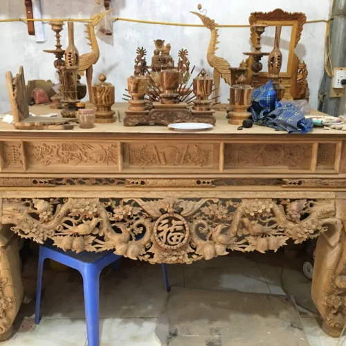 bàn thờ gỗ mít