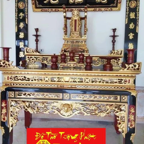 bàn thờ gỗ tam cấp