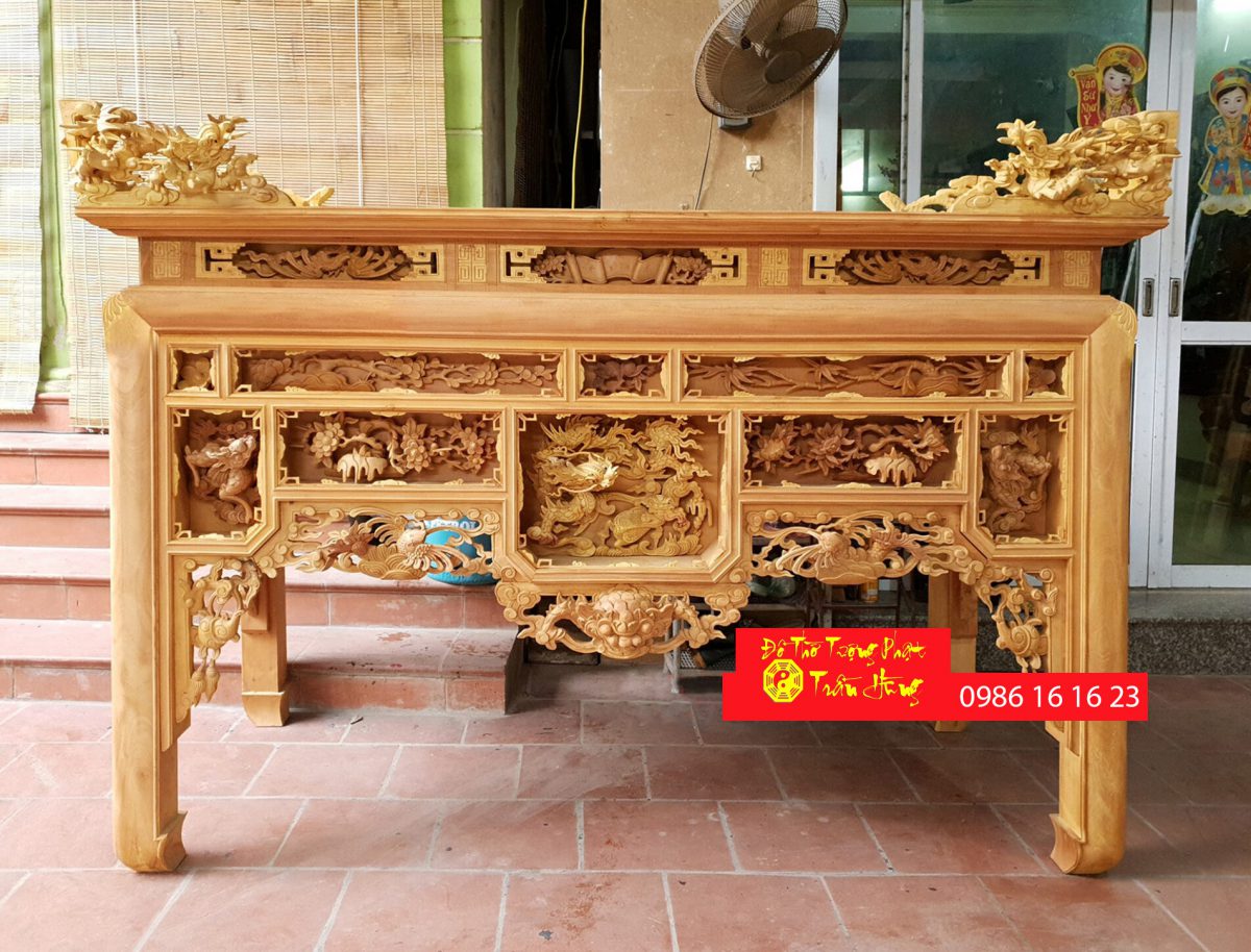 Mẫu bàn thờ Ô Xa đẹp