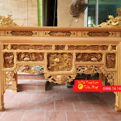 Mẫu bàn thờ Ô Xa đẹp