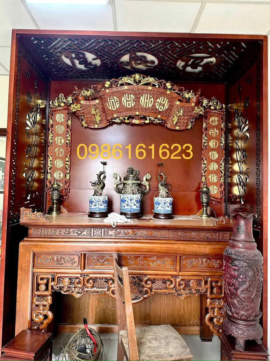Báo giá cuốn thư câu đối gỗ mít, gỗ hương, gỗ gụ, gỗ dổi – Cập nhật 2025 6 dothosondong.net mau cuon thu dep