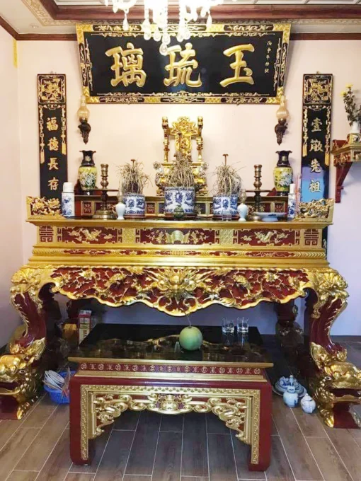 Mẫu sập thờ gỗ mít đẹp