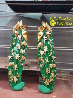 Mẫu đôi câu đối tàu lá chuối