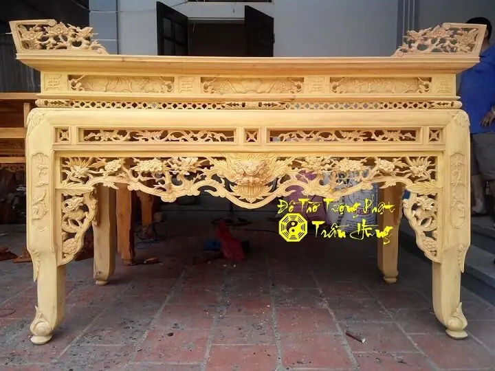 Mẫu Án gian đẹp 8 án gian thờ gỗ mít