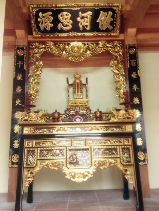 Mẫu hoàng phi câu đối, cữa võng đẹp
