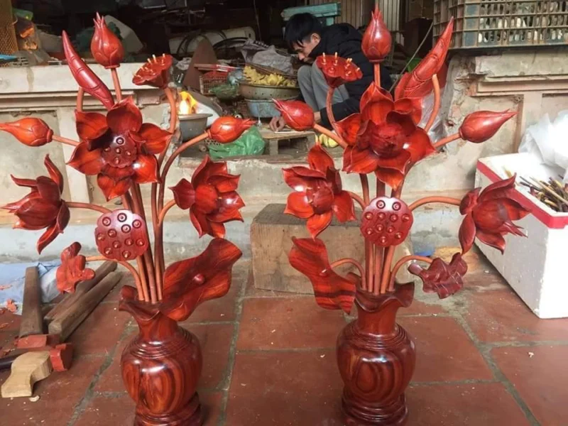 hoa sen để bàn thờ