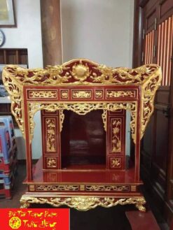 khám thờ gia tiên gỗ