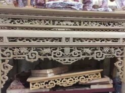 Bàn thờ Án gian tứ linh gỗ Dổi