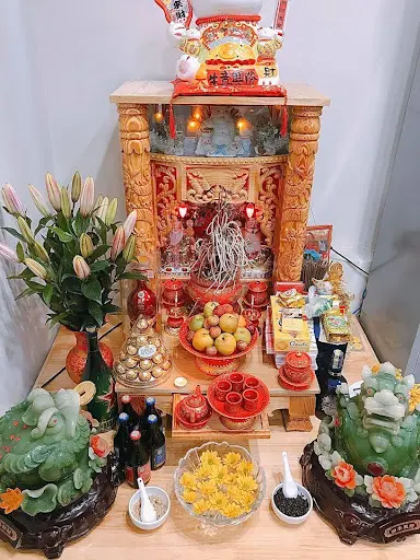 cách bày trí bàn thờ thần tài đúng mang lại hiệu quả tốt nhất 6 bày bàn thờ thần tài chuẩn
