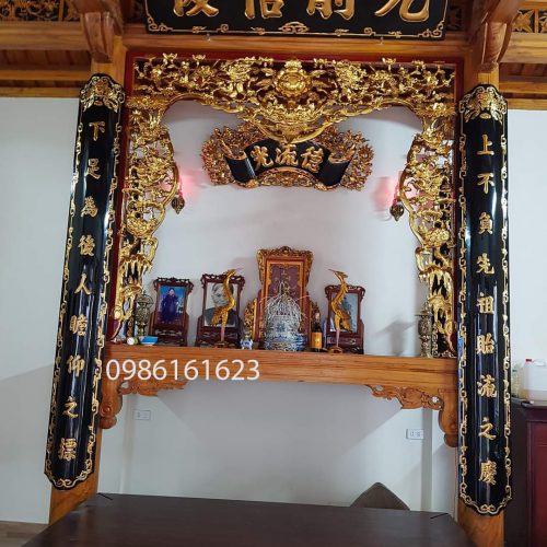 hoành phi câu đối thờ gia tiên