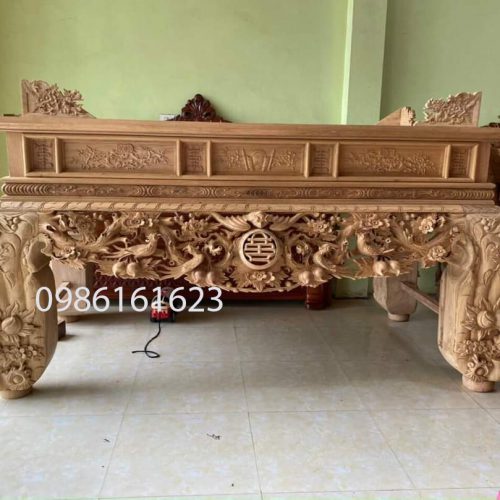mẫu sập thờ gỗ hương