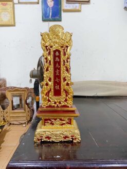 Bài Vị Gỗ Mít Cao 67cm – Nhận Khắc Chữ Theo Yêu Cầu