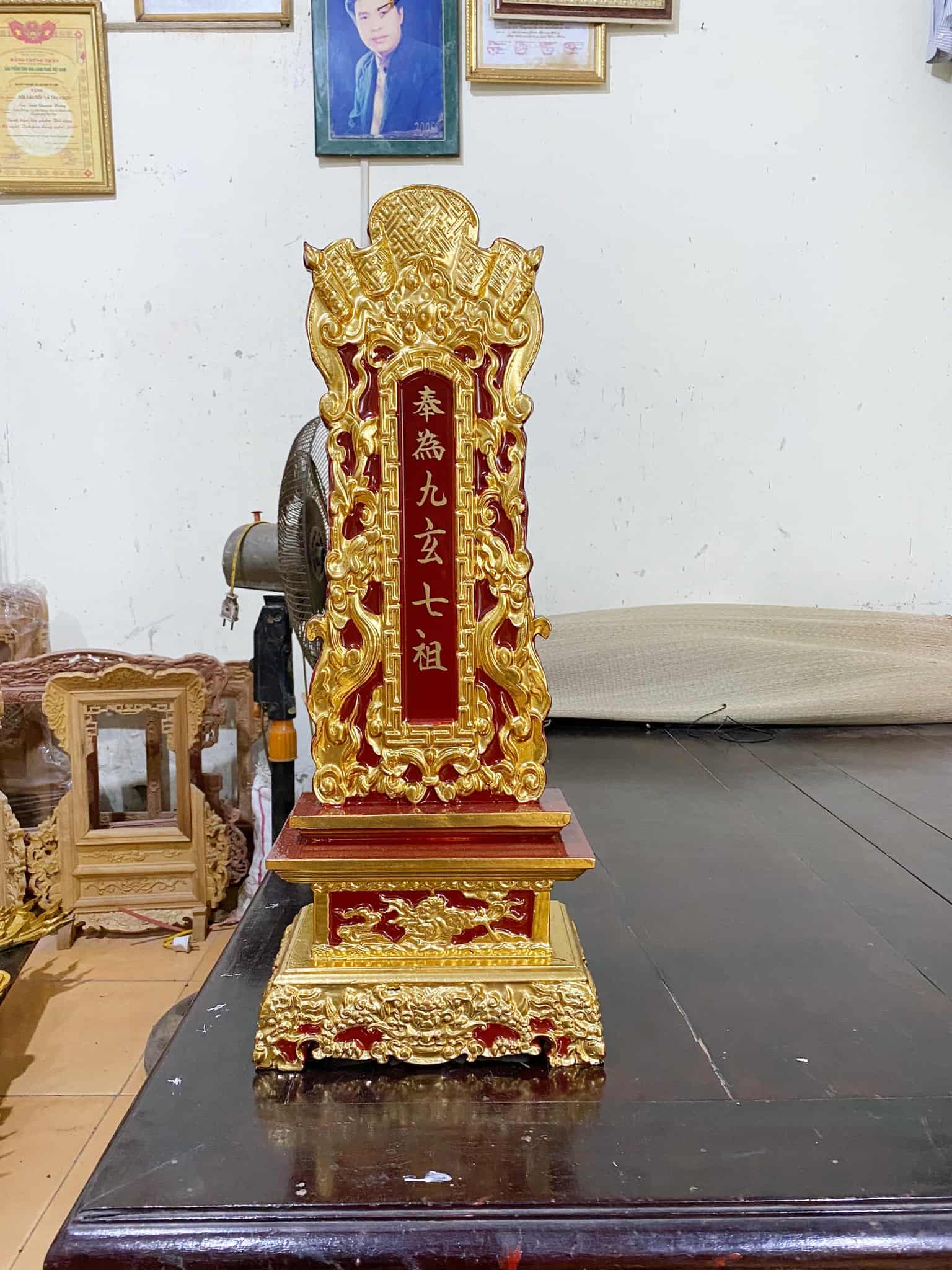 Bài Vị Gỗ Mít Cao 67cm – Nhận Khắc Chữ Theo Yêu Cầu 3 Mẫu bài vị gỗ mít cao khoảng 67 cm