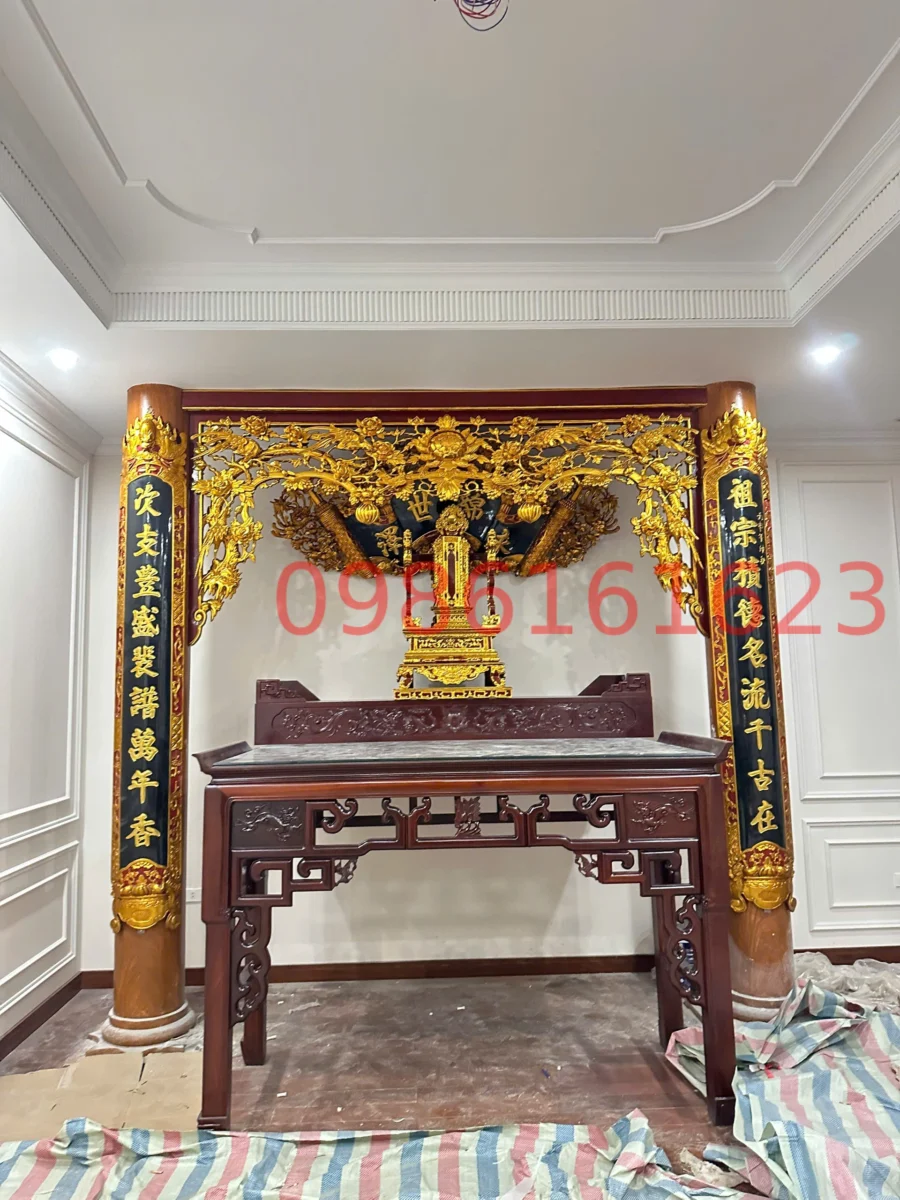 Giải pháp thi công bàn thờ đẹp cho nhà chung cư, nhà hiện đại 4 Bàn thờ nhà hiện đại