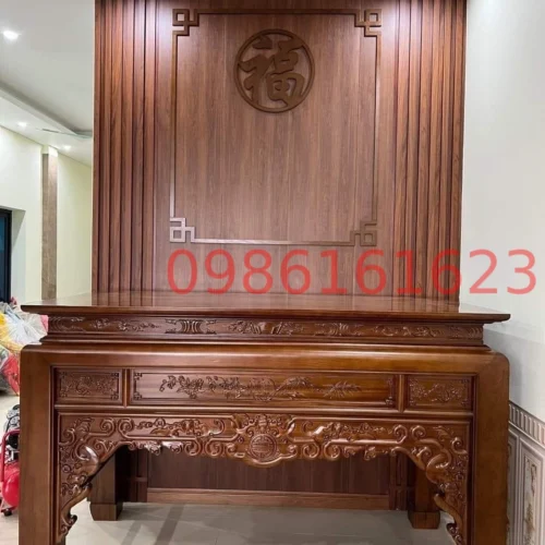 Bàn thờ án gian gỗ hương