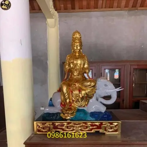 Tượng Văn Thù Phổ Hiền bằng gỗ – Biểu tượng trí tuệ và hạnh nguyện trong Phật giáo 17 Tượng phổ hiền bồ tát đẹp