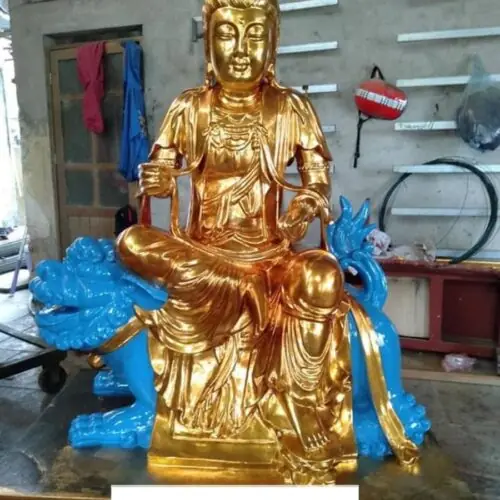 Tượng Văn Thù Phổ Hiền bằng gỗ – Biểu tượng trí tuệ và hạnh nguyện trong Phật giáo 14 Tượng Văn Thù Sư Lợi Bồ Tát