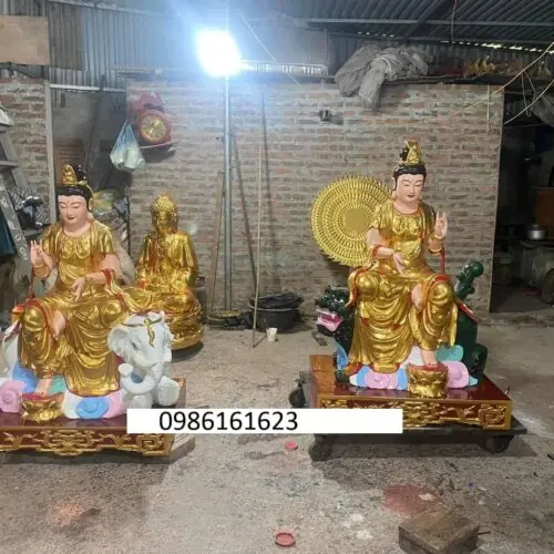 Tượng Văn Thù Phổ Hiền bằng gỗ – Biểu tượng trí tuệ và hạnh nguyện trong Phật giáo 19 Tượng Văn Thù Sư Lợi và Phổ Hiền Bồ Tát bằng gỗ