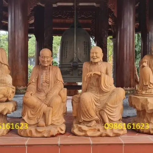 Tượng Thập Bát La Hán – Biểu tượng hộ pháp mạnh mẽ trong không gian thờ Phật 10 tượng La Hán đẹp