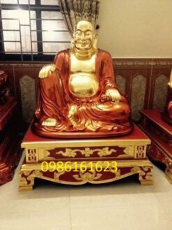 Tượng Di Lặc Sơn Son Thếp Vàng