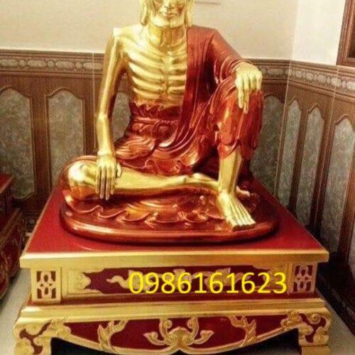 Tượng phật Tuyết Sương bằng gỗ