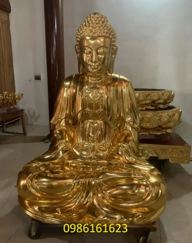 xưởng làm tượng A di đà bằng gỗ