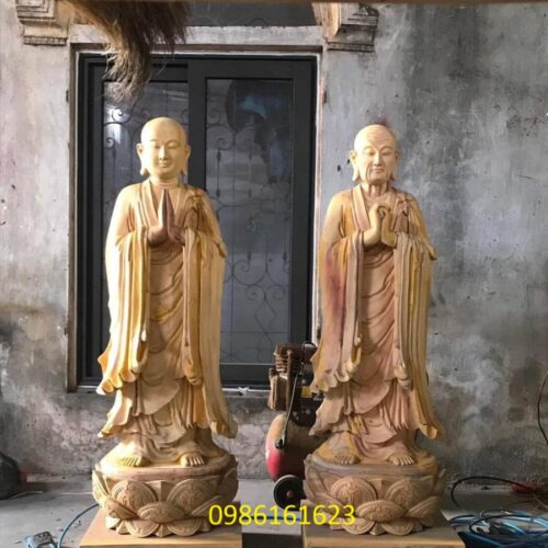 tượng A Nan Ca Diếp bằng gỗ