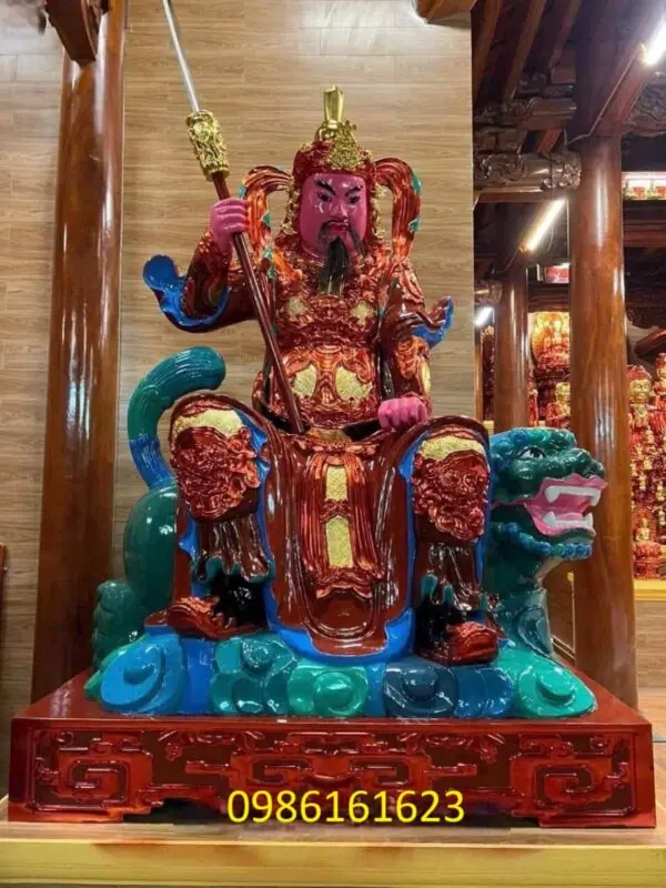 Tạc tượng Hộ Pháp ông Thiện ông Ác bằng gỗ đẹp tại Hà Nội – Xưởng chuẩn Sơn Đồng 5 xưởng làm tượng hộ pháp