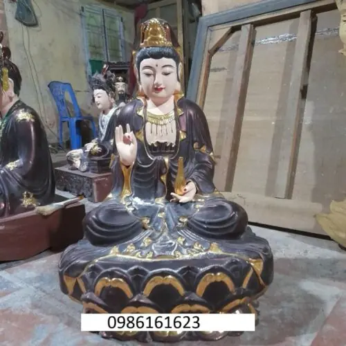 Tượng Quán Thế Âm Bồ Tát bằng gỗ – Biểu tượng của lòng từ bi và trí tuệ 16 tượng quan thế âm bồ tát sơn đồng