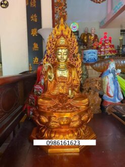 Tượng quan thế âm bằng gỗ mít