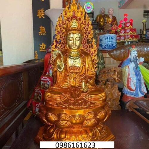 Tượng quan thế âm bằng gỗ mít