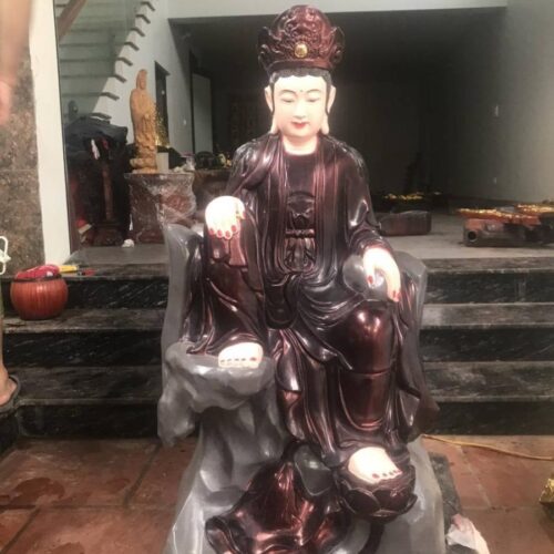 xưởng làm Tượng Quan Âm Tọa Sơn gỗ tại Sơn Đồng