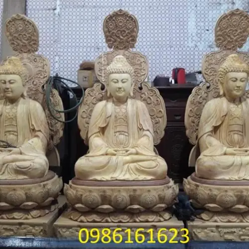 Tượng Tam Thế Phật Bằng Gỗ – Ý Nghĩa và Địa Chỉ Xưởng Làm Uy Tín Tại Hà Nội 19 xưởng làm Tượng Tam Thế Phật Sơn Đồng