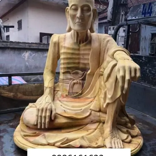 Tượng Tuyết Sơn bằng gỗ – Hình ảnh Phật tu khổ hạnh đầy cảm hóa và trang nghiêm 7 Tượng tuyết sương bằng gỗ